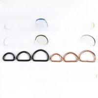 Meetee 10Pcs 13-50mm Metal Buckles Bag Strap O D Ring Buckle Backpack Belt Webbing Dog Collar Loop Clasp DIY Leather Accessories
