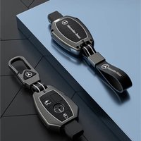 Car Leather Key Case Cover Holder Shell Fob For Mercedes Benz A B C S Class AMG GLA CLA GLC W176 W221 W204 W205 Auto Accessories