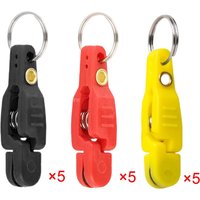 5-teilige Schnapp-Entriegelungsclips mit schwerer Spannung für Gewicht, Boot, Angeln, Downrigger mit Schlüsselring für Kite Weight Downrigger