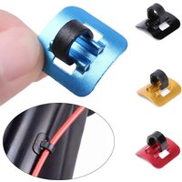 AliExpress GANOPPER 5/10Pcs Stick-on Cable Guide Bicycle Shift Brake Housing Line Tubing Buckle Tube Fixed Clip Aluminum Bike Oil Tube Clamp Adapter