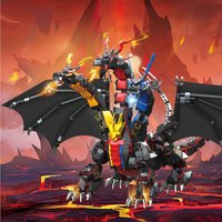 Hydreigon building blocks 3 head Dragon assembly toys ABS Meterial Creative items men gift construction legendary creatures