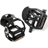 AliExpress BUCKLOS PD-B329T Indoor Spinning Bike Pedals 9/16inch Mountain Bike Pedal with Toe Clip Indoor Exercise Bicycle Pedals Bike Part