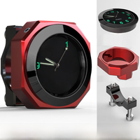 AliExpress NONE Motorcycle Aluminum Alloy Clock 22-28mm Waterproof Handlebar Mount For Bicycle Motobike Luminous Quartz Watch Time Display