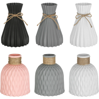 Plastic Vases Home Decor Anti-ceramic Vases Imitation Rattan Flower Vase European Wedding Modern Decorations Unbreakable Basket