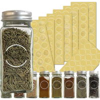 144sheets Transparent Waterproof Spice Perfume Labels French Label Stickers Kitchen Pantry Markers Sticker for Storage Bottle