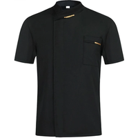 MSORMOSIA quality Chef Waiter Uniform Short Sleeve Kitchen Restaurant Cook Chef Jaket Shirt Breathable Barber Sushi Costumes