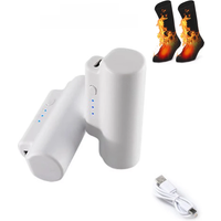 Rechargeable Battery For Heated Socks Winter Outdoor Skiing Heating Socks Type-c Charging Cable Lithium Batteries 3.7V 2200mAh