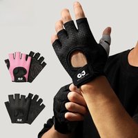 AliExpress 1Pair Fitness gloves male and female half finger gym dumbbell horizontal bar exercise sports riding non-slip breathable gloves