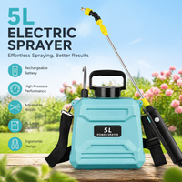 5L Elektrischer Hochdruck-Sprüher für Landwirtschaft & Garten, Automatisch Druckbeaufschlagter Pestizidsprüher für Blumen und Pflanzen