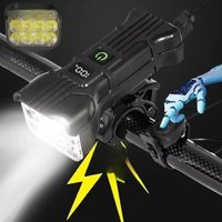 AliExpress ESMARTER 12 LED Bike Light with Horn Rechargeable Bicycle Front Light MTB Bicycle Head Lights Cycling Bike Safety Lamp for Night Riding