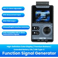 PWM Pulse Signal Generator PWM Current and Voltage 2-inch Colour Screen Signal Generator 0-20mA 4-20mA 0-10V Type-C Port