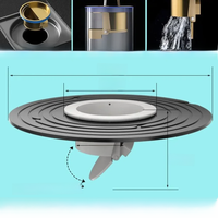 Fast Drainage Floor Drain Sink Strainer Shower Backflow Preventer Filter Plug Shower Floor Drain Sink Strainer Toilet Floor Part