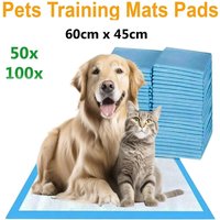 Pack of 50-100 Super Absorbent Pet Diaper Dog Training Pee Pads Disposable Healthy Nappy Mats For Cats Dog Quick-dry 60 x 45cm