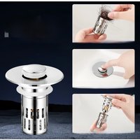 Stainless Steel Floor Drain Filter Washbasin Plug Anti Odor Pop-Up Bounce Core Sink Strainer Basin Stopper Shower Hair Catcher