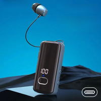 Fineblue-Auriculares Inalámbricos F580, Dispositivo De Audio Con Clip, Lotus, Bluetooth 5,3, Micrófono, Pantalla De Alimentación