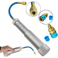 1/4 Inch Sae Auto Oil Dye Injector 2Oz Air Condition Coolant Filling Tube Liquid Fuel Injector for Vehicle Home Air Conditioner
