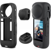 For Insta360 X5 X4 Silicone Stand Base + Lens Cover + Protective Cover Upright Holder For Insta 360 X5 Action Camera Accessories
