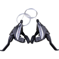 AliExpress Mountain Bicycle Derailleur MTB Bike Shifter Brake Lever 3X9 Left Right Speed Trigger Shifter EF65 27 Speed