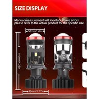 H4 LED Headlight Mini Lens Projector 36000LM Auto LED Headlight Bulbs High Low Beam Canbus Bulb For Car/Motor 12V 24V Turbofan