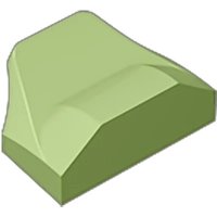 Gobricks GDS-1507 Slope, Curved 1 x 2 x 2/3 Wing End compatible lego 47458 pieces of children's DIY