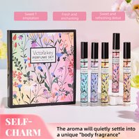5pcs Gift Box Set Non-Alcoholic Fragrance 10ml Set Hair and Body Fragrance Spray Long-Lasting Scent Women's Perfume Holiday Gift