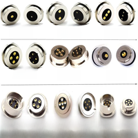 1pair 2P 3P 4P 5P 6P 5V2A Spring Loaded DC Magnetic Pogo Pin Connector Male Female Power Charge Probe Magnet Charging Connector