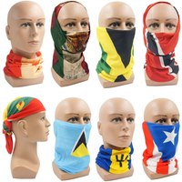 AliExpress Fandana Gear Canada/Mexico/Caribbean Countries Flags Bandana Neck Gaiter Seamless Outdoor Tube Face Scarf Windproof Headwear Unisex Headwrap