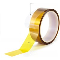 High Temperature Adhesive Tape Heat Resistant Polyimide Double Sided Kapton Tape 0.1mm Thickness 10M/Roll