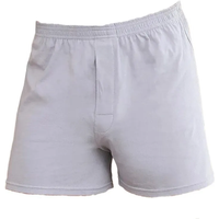 1 Article Asian Size Men's Hidden Button Boxers With Soft And Comfortable Cotton Material, Perfect For Sport And Homewear