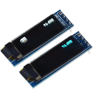0.91Inch OLED Display Module, I2C Interface, 128X32 LCD Screen SSD1306 Blue/White Light, 3.3V5V