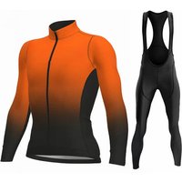 AliExpress RVOUEI Rvouei Winter Long Sleeve Thermal Fleece Cycling Jersey Set Bib Pants Ropa Ciclismo Bicycle Clothing MTB Bike Jersey Uniform