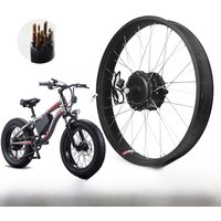 AliExpress kun ray 500W Electric Snow Bike Rear Hub Motor 36V 48V Brushless Gear Hub Motor Rear Cassette wheel Fat Bike Motor Wheel 20in 26in