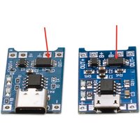 5V 1A 18650 TP4056 Lithium Battery Charger Module Type-C Micro Mini USB Charging Board With Protection Dual Functions 1A Li-ion