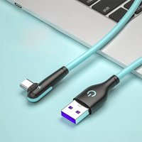 PD 45W For Samsung 90° Elbow USB to Type C Fast Charging Cable For Galaxy S24 23 Ultra Xiaomi Huawei PUBG Game Phone Accessories