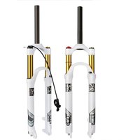 AliExpress Mountain bike fork 120mm stroke magnesium aluminum alloy fork 26 inch 27.5 inch 29 inch air fork QR axle locking control