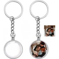 Personalized Keychain Special Custom DIY Photo Glass Cabochon Keyring Jewelry Gift Key Holder Chain Ring For Women Men Car