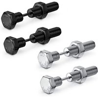 2pc New Gothic Unisex Punk Rock Stainless Steel Nail Screw Piercing Stud Earrings Novelty Piercing Jewelry Rock Piercing Jewelry
