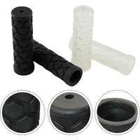 AliExpress NONE Bicycle Bike Handle Handlebar 22mm Anti Slip Rubber Grip Bicycle Handle Handlebar Black Comfortable Rubber Transparent