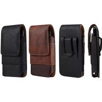 New Oxford Cloth Waist Leather Belt Clip Holster Case Phone Pouch Bag with Cowhide Pattern for 5.2-7.0" iPhone,Samsung,Cellphone