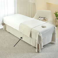 3pcs Beauty Salon Bedding Sets, Head Towel+quilt Cover+bed Sheet Skin Friendly Bedsheet Cosmetic Salon Sheets Spa Massage Sheets