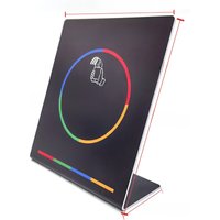 13.56Mhz programmable Google Review Card NFC station table NFC Google Reviews display card standing Déjanos tu reseña