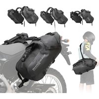 AliExpress Rhinowalk Motorcycle Side Bag 100% Waterproof 2 Pieces Portable 18L/28L/48L Large Capacity Motor Pannier Bag Riding Saddlebag