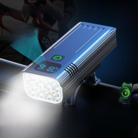 AliExpress NATFIRE 10000mAh Bicycle Light Digital Battery Indicator USB Rechargeable Bike Light Set with 3 Holders 8 LED Flashlight