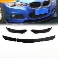 5Pcs Universal Car Front Bumper Splitter Lip Body Kit Diffuser Canard Protector For BMW Benz VW Honda Spoiler Trim Accessories