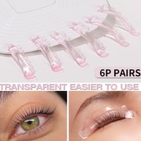 12Pcs/6size Lash Lift Pads, Jelly Lash Lift Rods Self Adhesive Silicone Pads C-Curl Eyelash Lifting Shield,DIY Use at home