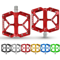 AliExpress CXWXC Flat Bicycle Pedals 3 Bearing Aluminum Bicycle Anti-skid Nail Footrest MTB Wide Foot Tread Pedals Bicicleta Accessories
