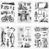 AliExpress NONE Clock / Sewing Machine / Bicycle Clear Silicone Stamp for Scrapbooking Card Making Craft Album Decoration 11*16cm Original Stamp