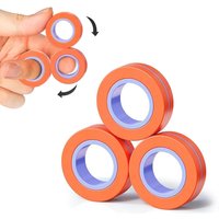 Magnetic Rings Fidget Toy for Adult, Idea ADHD Anxiety Magnetic Fidget Toys Set Fidget Spinner Rings for Relief , Gifts for Teen