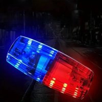 Red Blue LED Shoulder Warning Light Police Shoulder Clip Light Sanitation Worker Safety Patrol Alarm Flash Signal Strobe Lamp