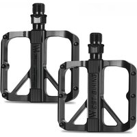AliExpress West Biking WEST BIKING Ultralight Bicycle Pedals DU Bearings Aluminium Alloy MTB Anti-slip Cycling Flat Pedals Bike BMX Bike Accessories